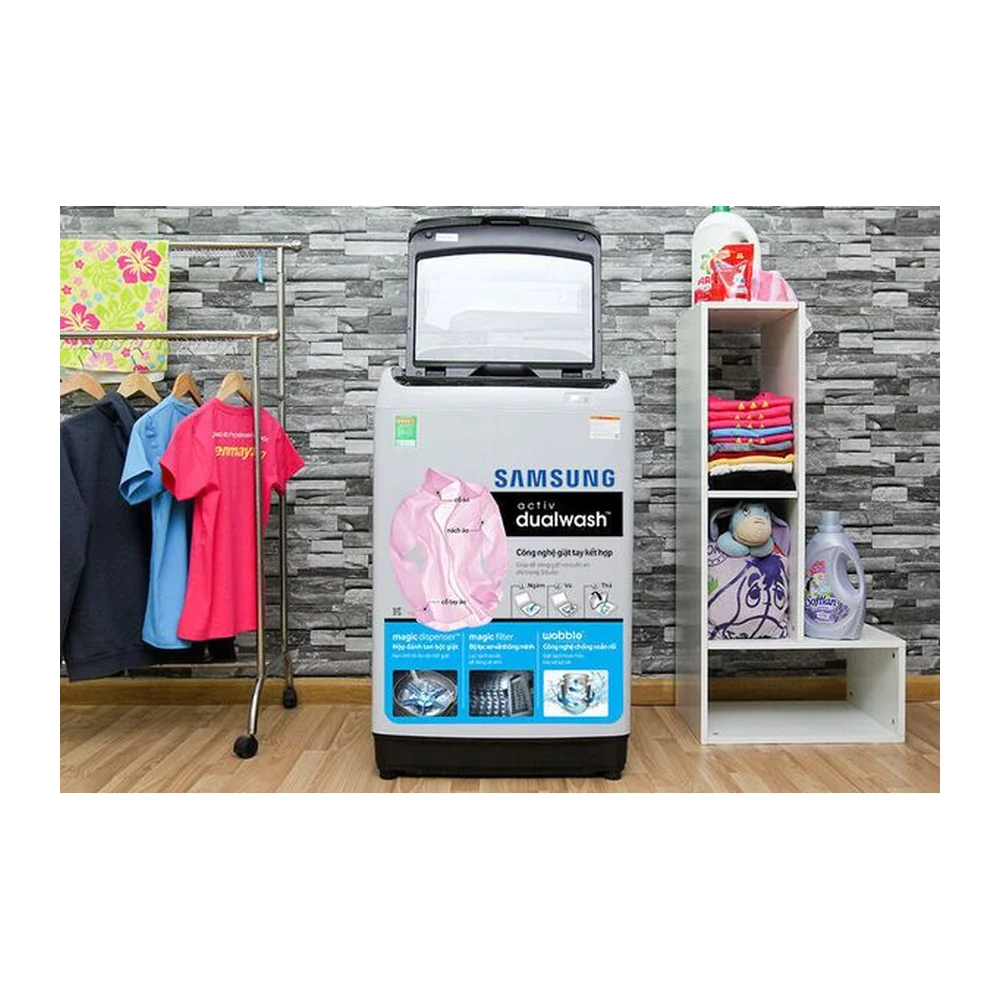 Máy giặt Samsung 9 kg WA90J5710SG/SV