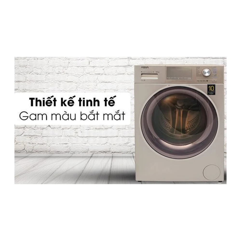 Máy giặt AQUA lồng ngang 8.5kg AQD-D850E.N