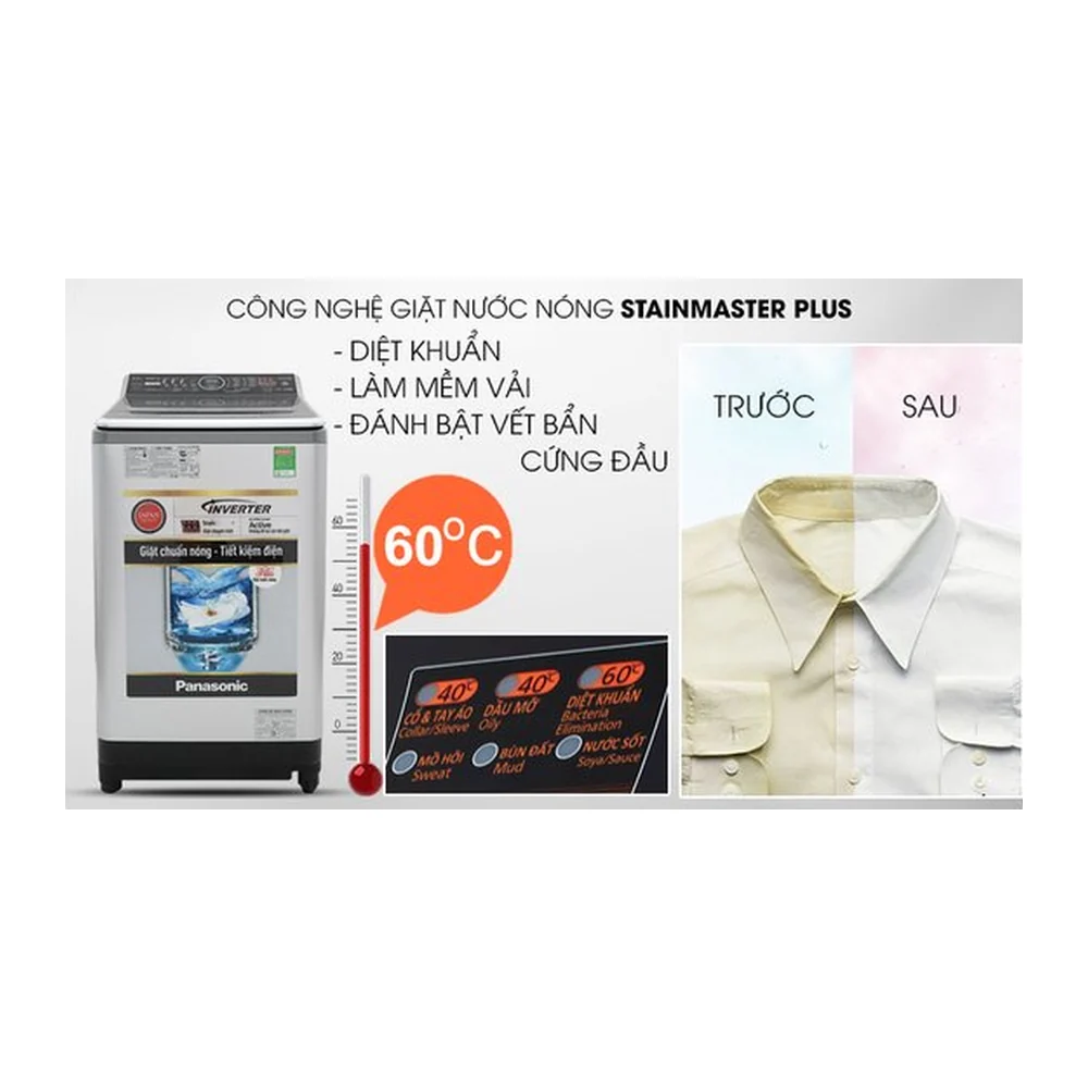 Máy giặt Panasonic Inverter 10 Kg NA-FS10V7LRV