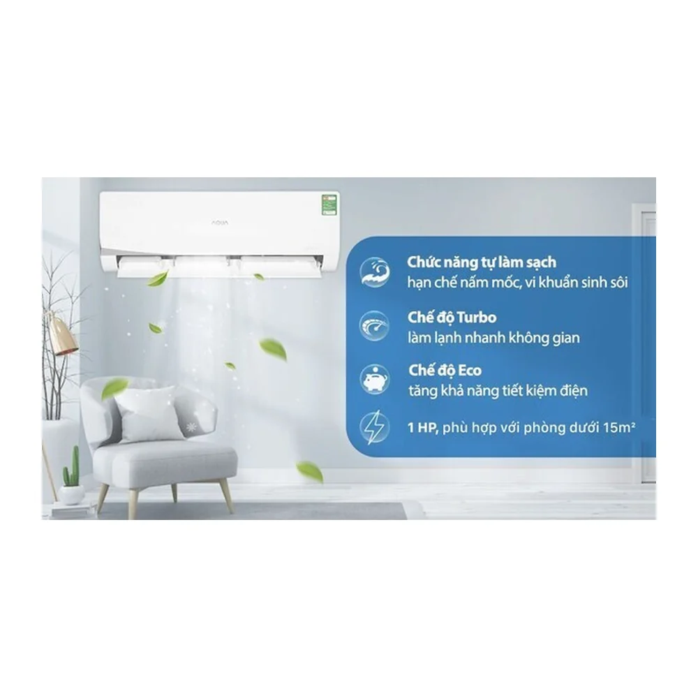 Máy lạnh Aqua 1 HP AQA-KCR9NQ-S