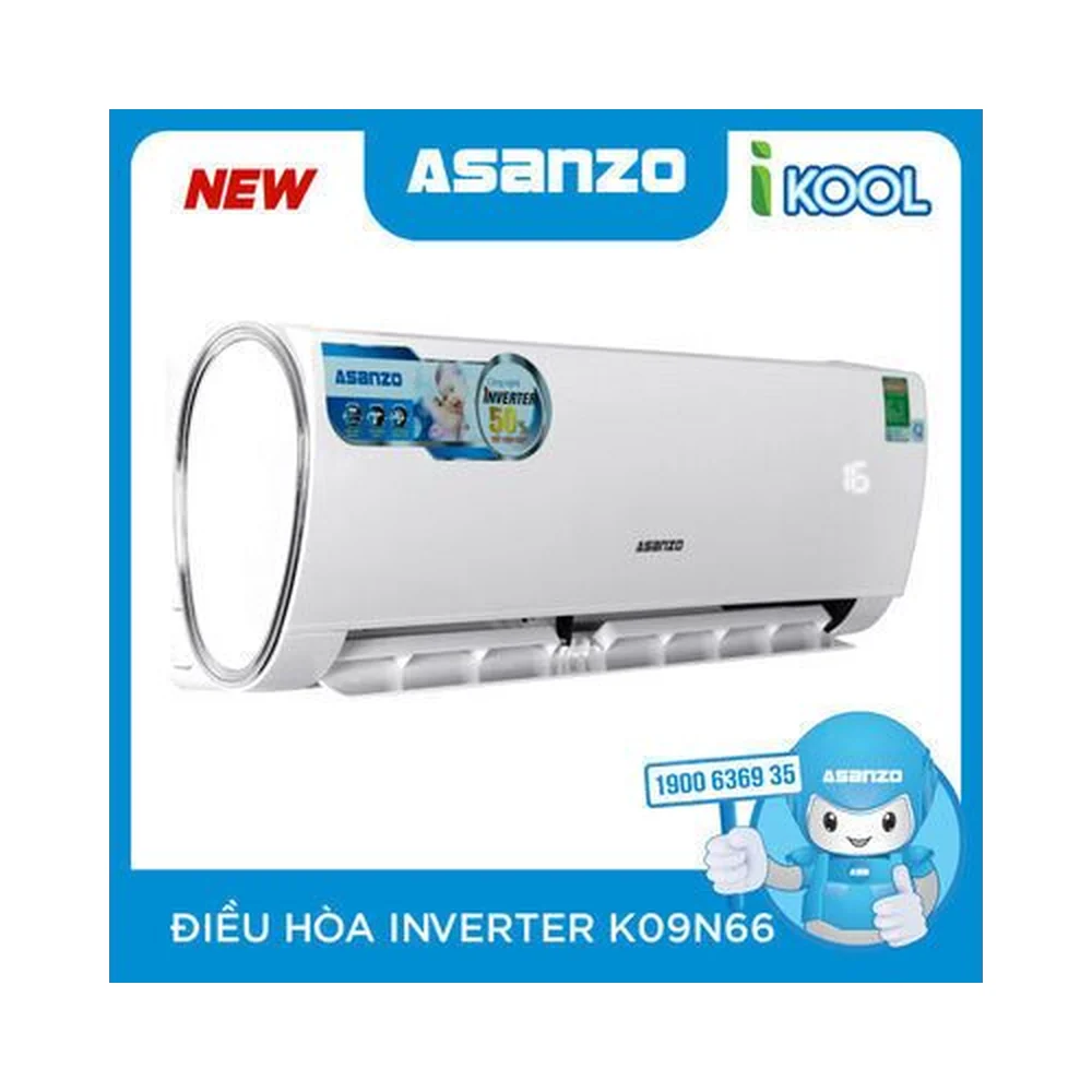 Máy Lạnh Inverter Asanzo 1HP K09N66