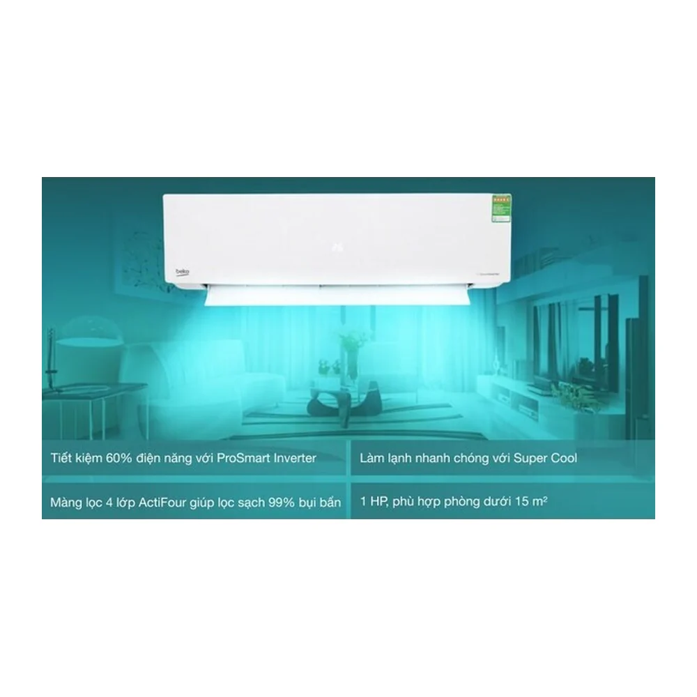 Máy Lạnh Beko Inverter 1 HP RSVC10BV-I