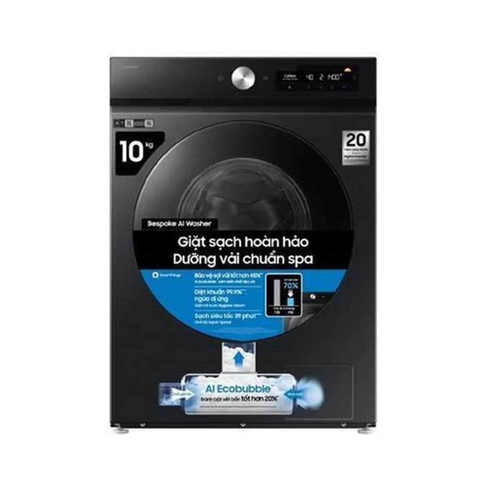 Máy giặt Samsung Bespoke AI EcoBubble Inverter 10 kg WW10DB7U34GBSV