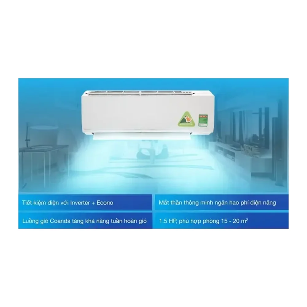 Máy lạnh Daikin Inverter 1.5 HP ATKC35UAVMV