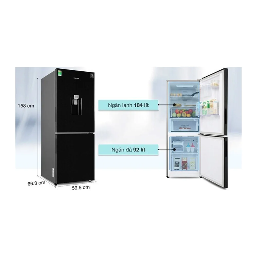 Tủ lạnh Samsung Inverter 276 lít RB27N4170BU/SV ngăn đá dưới