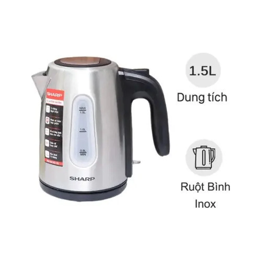 Bình Đun Siêu Tốc Sharp EKJ-15EVS-ST