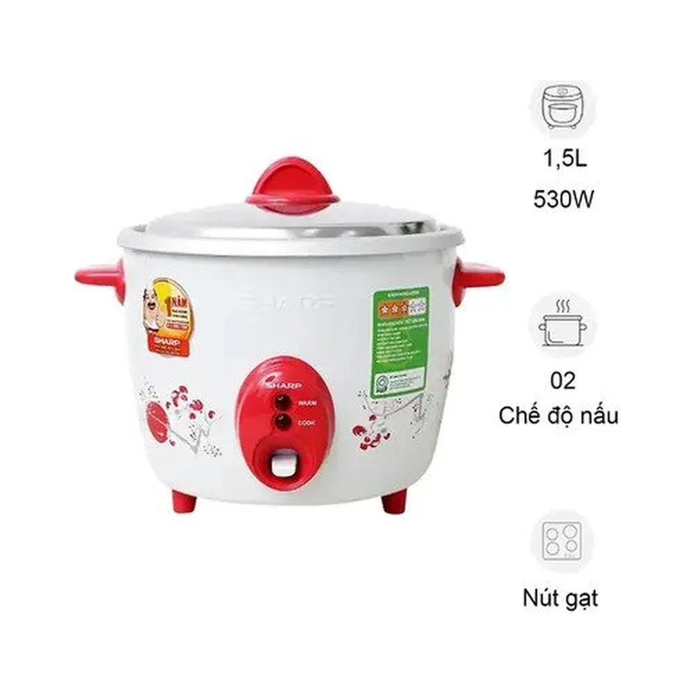 Nồi cơm nắp rời Sharp 1.5 lít KSH-D15V