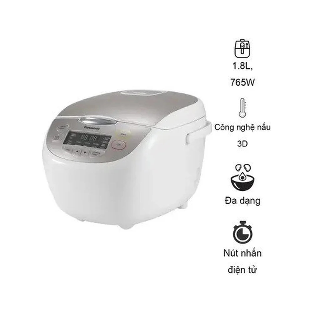 Nồi cơm điện tử Panasonic 1.8 lít SR-CP188NRAM
