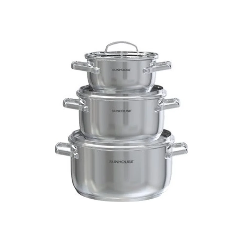 Bộ nồi inox 304 Healthy SUNHOUSE SHG605
