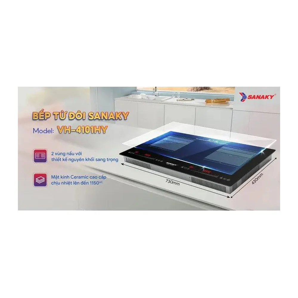 Bếp từ đôi Sanaky VH-4101HY