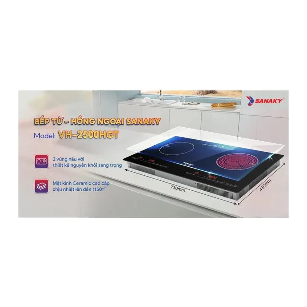 Bếp từ - hồng ngoại Sanaky VH-2500HGT