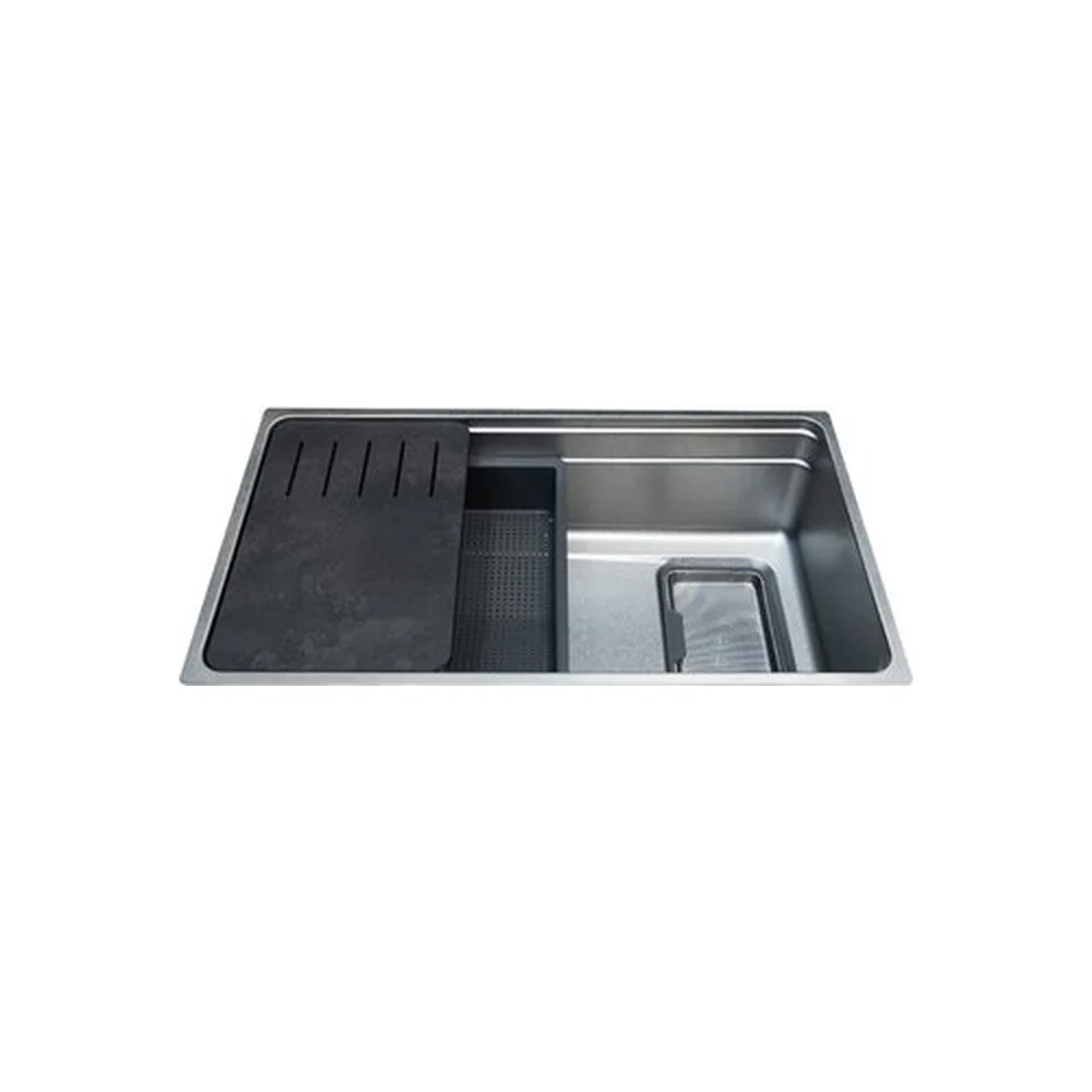 Chậu rửa chén Malloca MS7743SI Inox 304 Silver bạc