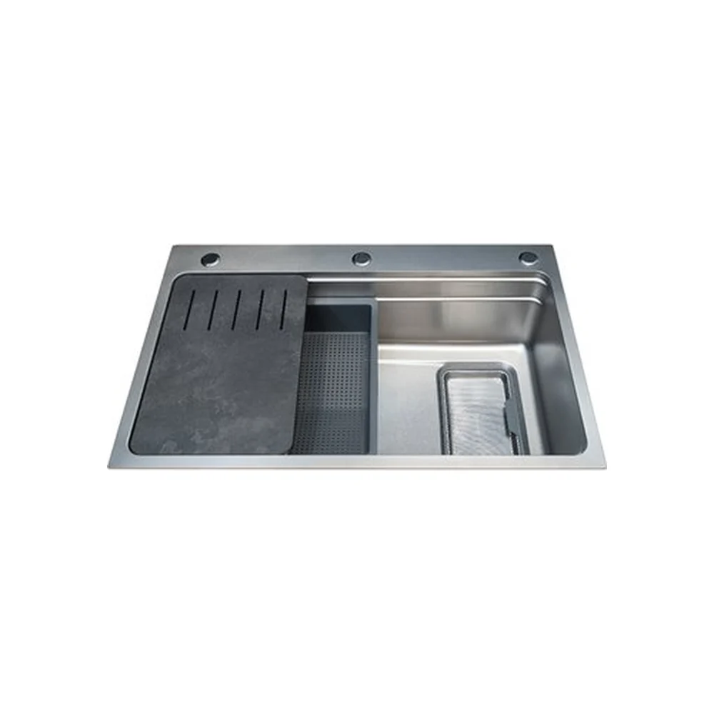 Chậu rửa chén Malloca MS7750SI Inox 304 Silver bạc