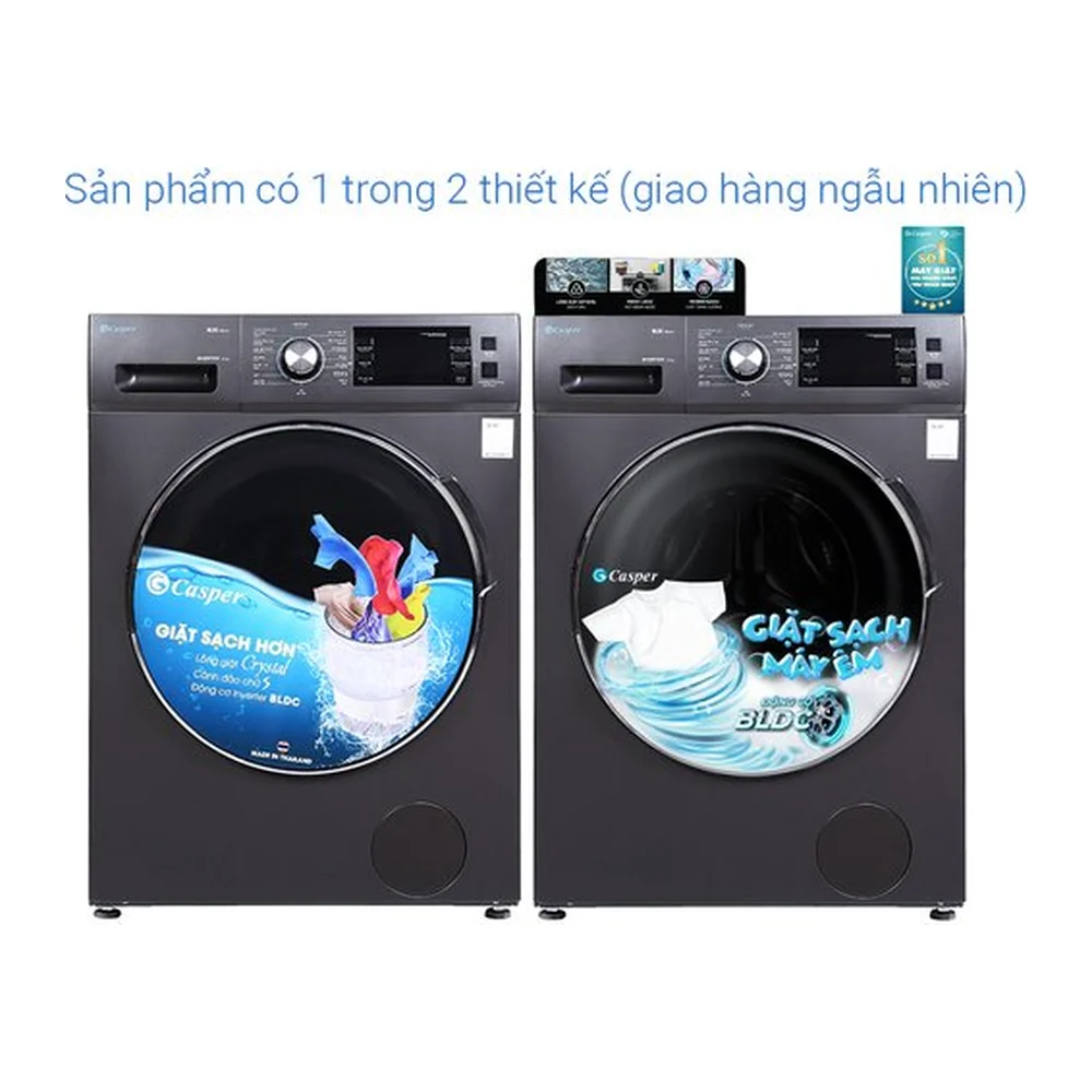 Máy giặt Casper Inverter 8.5 kg WF-85I140BGB