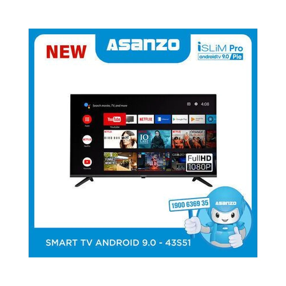 Smart Tivi Asanzo iSlim 43 inch 43S51
