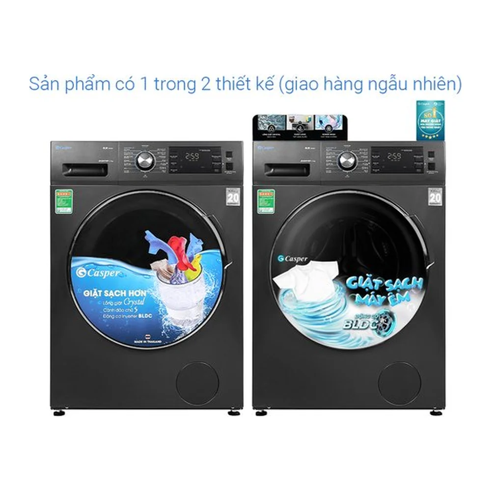 Máy giặt Casper Inverter 12.5 kg WF-125I140BGB
