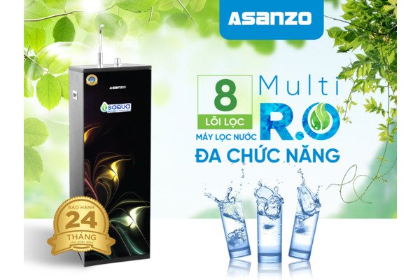 MÁY LỌC NƯỚC R.O iSAQUA 08 CẤP ASZ-802TS chính hãng