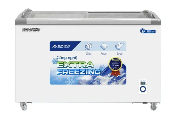 Tủ đông trưng bày Hòa Phát Inverter 280 lít 1 ngăn 2 cánh HSF AD8280.C1