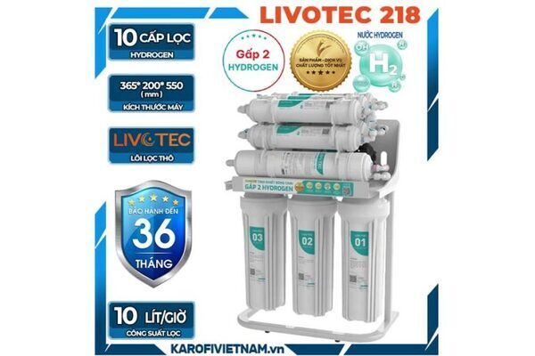 Máy lọc nước Livotec 218 10 lõi Hydrogen